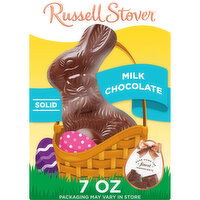 Russell Stover Easter Easter Bunny Solid Milk Chocolate Candy Rabbit, 7 Ounce