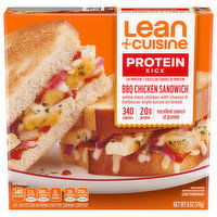 Lean Cuisine Protein Kick Sandwich, BBQ Chicken, 6 Ounce