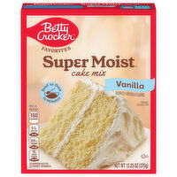 Betty Crocker Super Moist Cake Mix, Vanilla, 13.25 Ounce