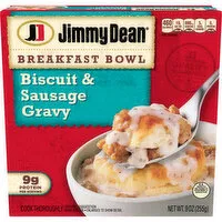 Jimmy Dean Jimmy Dean Breakfast Bowl, Biscuit & Sausage Gravy, Frozen, 9 oz Bowl, 9 Ounce