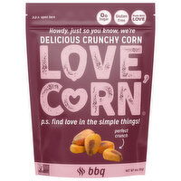 Love Corn Crunchy Corn, BBQ, 4 Ounce