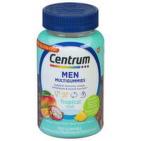 Centrum Multigummies, Men, Tropical Fruit, Gummies, 100 Each