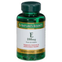 Nature's Bounty Vitamin E, 180 mg, Softgels, 120 Each