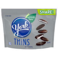 York Peppermint Patties, Dark Chocolate Covered, Thins, Share Pack, 7.2 Ounce