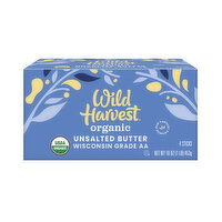 Wild Harvest Butter, Organic, Unsalted, 16 Ounce