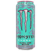 Monster Ultra Vice Guava Zero Sugar Energy Drink, 16 Fluid ounce