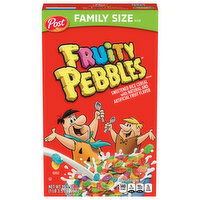 Fruity Pebbles Cereal, Fruit Flavor, Family Size, 19.5 Ounce