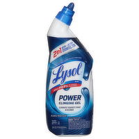 Lysol Toilet Bowl Cleaner, Atlantic Fresh Scent, Power Clinging Gel, 24 Fluid ounce