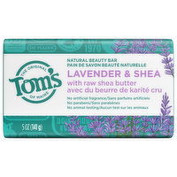 Tom's of Maine Beauty Bar, Natural, Lavender & Shea, 5 Ounce