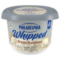 Philadelphia Cream Cheese Spread, Whipped, French Onion, 7.5 Ounce