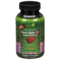 Irwin Naturals Steel-Libido Red, Liquid Soft-Gels, 75 Each