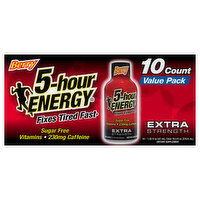 5-Hour Energy Extra Strength Berry Energy Shot Value Pack, 10 Each