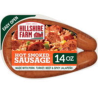 Hillshire Farm Hot Smoked Sausage, 14 Ounce