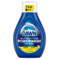 Dawn Powerwash Platinum Plus Lemon Scent Dish Spray, 16 Fluid ounce
