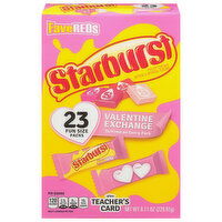 Starburst Fruit Chews, FaveReds, Valentine Exchange, Fun Size Packs, 23 Each