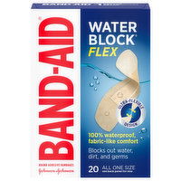 Band-Aid Water Block Flex Adhesive Bandages, All One Size, 20 Each