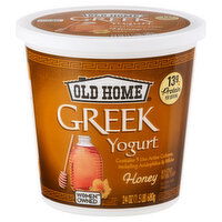 Old Home Yogurt, Honey, Greek, 24 Ounce