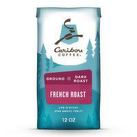 Caribou Coffee French Roast Dark Roast Ground Coffee, 12 Ounce