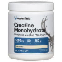 Bucked Up Essentials Creatine Monohydrate, 5000 mg, Unflavored, 8.82 Ounce