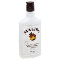 Malibu Rum, Caribbean, with Coconut Liqueur, Original, 375 Millilitre