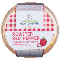 Montchevre Goat Cheese, Topped, Roasted Red Pepper, 6 Ounce