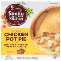 Blount's Family Kitchen Fully Baked Chicken Peas & Carrots with White Meat Chicken Pot Pie, 30 Ounce