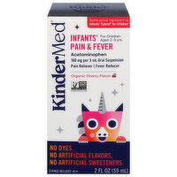 KinderMed Organic Cherry Flavor Infants' Pain & Fever, 2 Fluid ounce