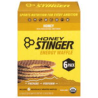 Honey Stinger Energy Waffle, Honey, 6 Each