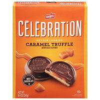 Leclerc Celebration Butter Cookies, Caramel Truffle, 8.4 Ounce