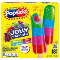 Popsicle Ice Pops, Jolly Rancher, 18 Each