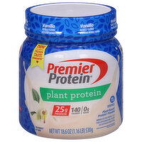 Premier Protein Protein Powder, Vanilla, Plant Protein, 18.6 Ounce