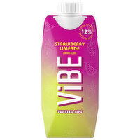 ViBE Twisted Sips Strawberry Limeade Tetra, 500 Millilitre