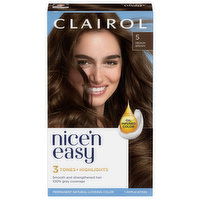 Nice’n Easy Hair Color, Permanent, Medium Brown 5, 1 Each