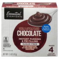 Essential Everyday Instant Pudding & Pie Filling, Chocolate, 1.5 Ounce