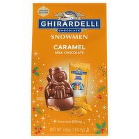 Ghirardelli Milk Chocolate, Caramel, Snowmen, 5.8 Ounce