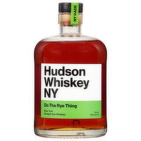 Hudson Whiskey NY Whiskey, Straight Rye, New York, 750 Millilitre