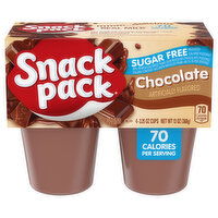 Snack Pack Sugar Free Chocolate Flavored Pudding, 3.25 Ounce