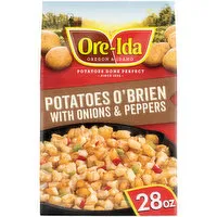 Ore-Ida Potatoes O'Brien with Onions & Peppers Frozen Potatoes, 28 Ounce