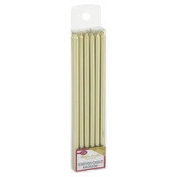 Betty Crocker Birthday Candles, Metallic, Gold Pillar, 6 Inches, 12 Each