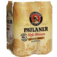 Paulaner Hefeweizen 4 Pack Can, 67.6 Fluid ounce