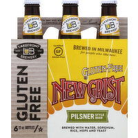 Lakefront Brewery Beer, Pilsner Style, New Grist, 6 Each