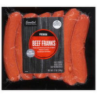 Essential Everyday Beef Franks, Premium, 12 Ounce