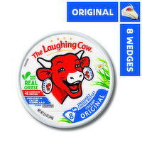 The Laughing Cow Creamy Original Spreadable Cheese Wedges, 8 Each