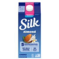 Silk Unsweet Vanilla Almondmilk, 64 Fluid ounce