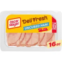 Oscar Mayer Honey Uncured Ham Sliced Lunch Meat Family Size, 16 Ounce