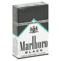 Marlboro Cigarettes, Menthol, Black, 20 Each