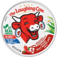 The Laughing Cow Creamy Spicy Pepper Jack Spreadable Cheese Wedges, 8 Each