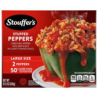 Stouffer's Peppers, Stuffed, Large Size, 2 Each