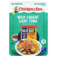 Chicken of the Sea Tuna, Wild Caught, Light, 2.5 Ounce