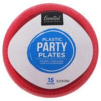 Essential Everyday Party Plates, Plastic, 10.25 Inch, 15 Each